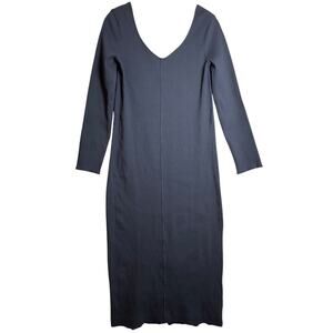 Pact Women's Midi Dress - Navy Blue